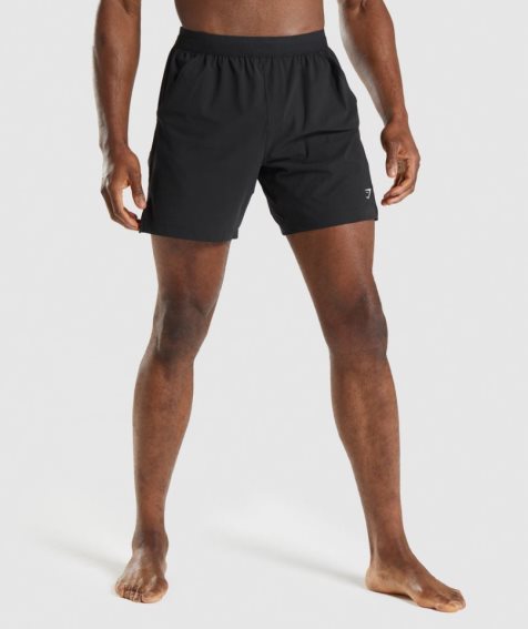 Men's Gymshark Studio Shorts Black | NZ 3XUWKS